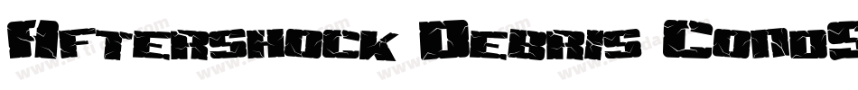 Aftershock Debris CondSolid Italic字体转换